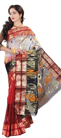 Traditional Multicolor color Saree in Art Silk, Silk fabric with South Printed work : 139190