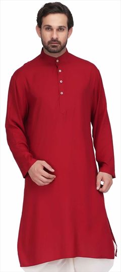 1524641: Red and Maroon color Kurta in Rayon fabric with Thread work
