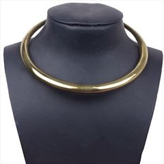 Gold color Necklace in Metal Alloy studded with Artificial & Gold Rodium Polish : 1557876