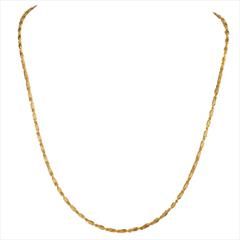 Gold color Chain in Metal Alloy studded with Artificial & Gold Rodium Polish : 1576740