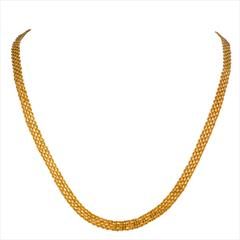 Gold color Chain in Metal Alloy studded with Artificial & Gold Rodium Polish : 1576742