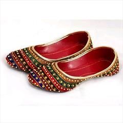 Multicolor color Women Shoes in Synthetic fabric with Embroidered, Thread work : 1678119
