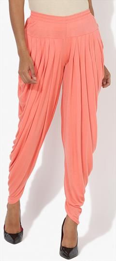 Casual Pink and Majenta color Patiala in Rayon fabric with Thread work : 1692523