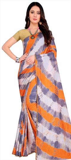 Traditional Multicolor color Saree in Art Silk, Silk fabric with South Printed, Weaving work : 1712899