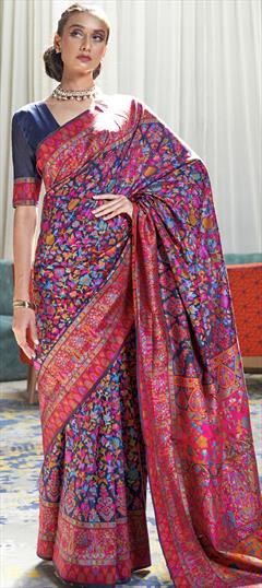 Casual, Traditional Multicolor color Saree in Art Silk, Silk fabric with South Printed work : 1721175
