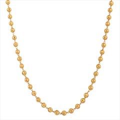 Gold color Chain in Brass studded with Beads & Gold Rodium Polish : 1728538