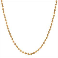 Gold color Chain in Brass studded with Beads & Gold Rodium Polish : 1728548