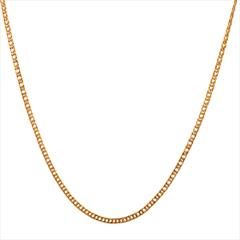 Gold color Chain in Brass studded with Beads & Gold Rodium Polish : 1728549