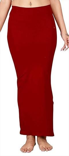 Casual Red and Maroon color Skirt in Lycra fabric with Thread work : 1752558