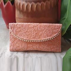 Pink and Majenta color Clutches in Faux Leather fabric with Embroidered, Resham, Thread work : 1753120