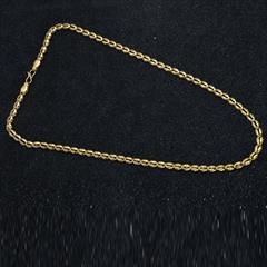 Gold color Chain in Brass studded with Artificial & Gold Rodium Polish : 1753500