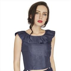 Blue color Blouse in Art Silk fabric with Thread work : 1764690