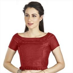 Red and Maroon color Blouse in Art Silk fabric with Thread work : 1765731