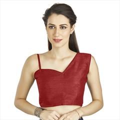 Red and Maroon color Blouse in Art Silk fabric with Thread work : 1765779
