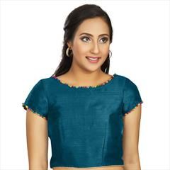 Blue color Blouse in Art Silk fabric with Lace work : 1767149