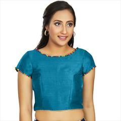 Blue color Blouse in Art Silk fabric with Lace work : 1767160