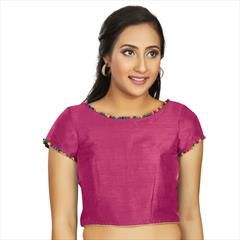 Pink and Majenta color Blouse in Art Silk fabric with Lace work : 1767162