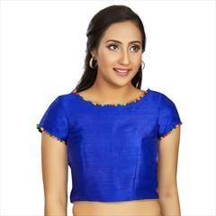 Blue color Blouse in Art Silk fabric with Lace work : 1767170