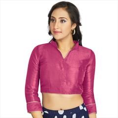 Pink and Majenta color Blouse in Art Silk fabric with Thread work : 1769216