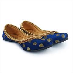 Blue color Women Shoes in Synthetic fabric with Patch work : 1795279