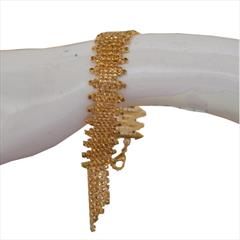 Gold color Bracelet in Metal Alloy studded with CZ Diamond & Gold Rodium Polish : 1816925