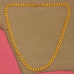 Gold color Chain in Brass studded with Artificial & Gold Rodium Polish : 1818370