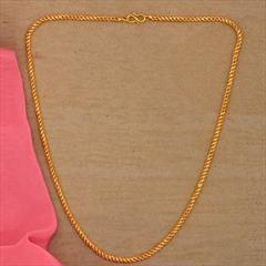 Gold color Chain in Brass studded with Artificial & Gold Rodium Polish : 1818372
