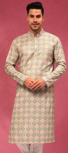 Multicolor color Kurta in Poly Silk fabric with Printed, Sequence work : 1865658