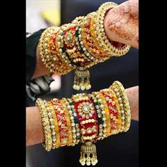 Multicolor color Bracelet in Metal Alloy studded with CZ Diamond & Gold Rodium Polish : 1867239