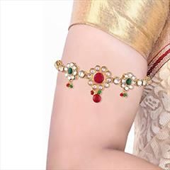 Multicolor color Armlet in Metal Alloy studded with CZ Diamond & Gold Rodium Polish : 1868210