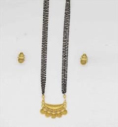 Gold color Mangalsutra in Metal Alloy studded with Beads & Gold Rodium Polish : 1872961