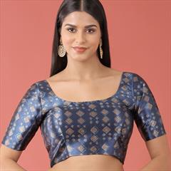 Casual Blue color Blouse in Polyester Silk fabric with Printed work : 1874648