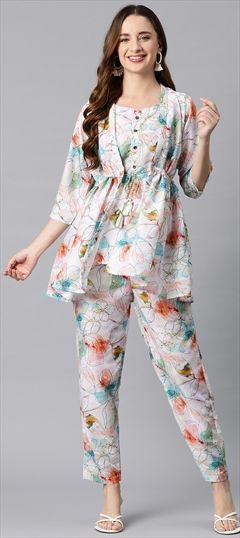 Casual, Summer Multicolor color Co-ords Set in Viscose fabric with Printed work : 1892045