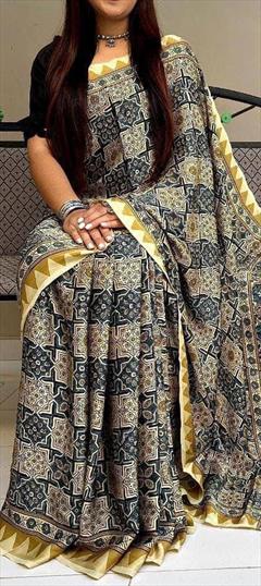 Traditional Multicolor color Saree in Cotton fabric with South Digital Print work : 1920375