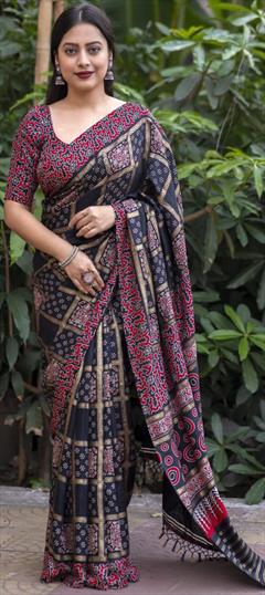 Festive, Traditional Blue color Saree in Art Silk fabric with South Printed work : 1921013