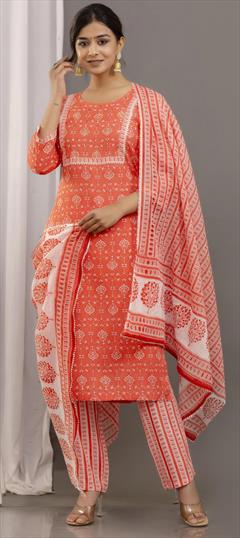 Festive, Party Wear, Reception Pink and Majenta color Salwar Kameez in Rayon fabric with Straight Embroidered, Gota Patti, Printed work : 1926804