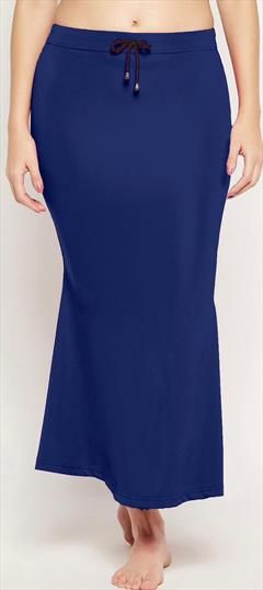 Party Wear Blue color Skirt in Lycra fabric with Fish Cut Thread work : 1938813