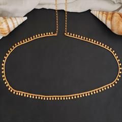 Gold color Waist Chain in Metal Alloy studded with Beads & Gold Rodium Polish : 1938832