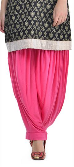 Festive, Reception Pink and Majenta color Patiala in Lycra fabric with Patiala Thread work : 1944342