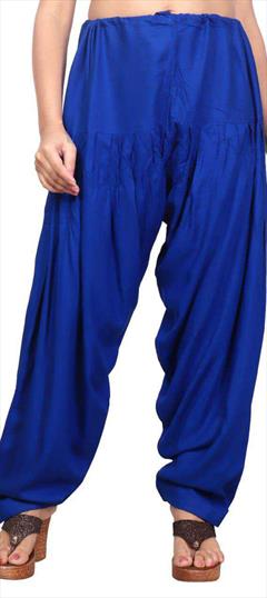 Festive Blue color Patiala in Rayon fabric with Patiala Thread work : 1948349