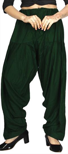 Festive Green color Patiala in Rayon fabric with Patiala Thread work : 1948350