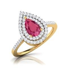 321875 Pink and Majenta, Silver  color family Ring in Metal Alloy Metal with Cubic Zirconia, CZ Diamond stone  and Gold Rodium Polish work
