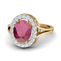 321954 Pink and Majenta, Silver  color family Ring in Metal Alloy Metal with CZ Diamond stone  and Gold Rodium Polish work