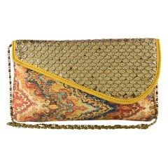 331276 Multicolor  color family Clutches in Raw Dupion Silk fabric with Sequence work .