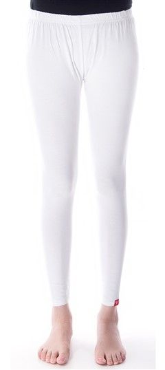 600295 White and Off White  color family leggings in Cotton, Lycra fabric with Thread work .