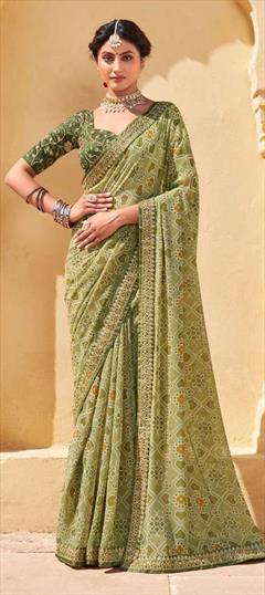 Indian Party Heavy Sari New Silk Wedding Work Fabric Saree Wear