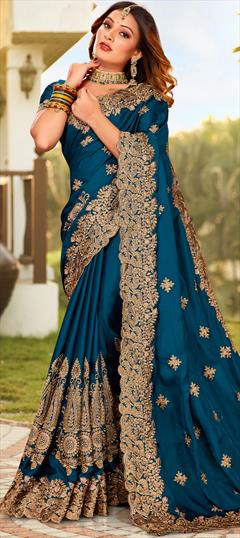 Buy Silk Land Women Turquoise Blue Solid Pure Silk Saree ( One Size) Online  at Best Prices in India - JioMart.