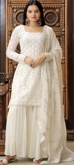 Buy White Salwar Kameez For Rakhi Online