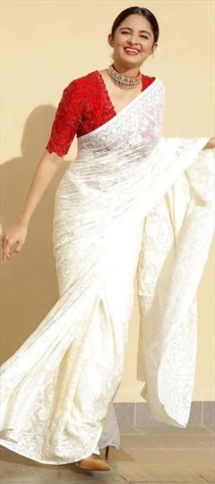 White Saree - Modest White Color Sarees Collection Online - Shopkund-sieuthinhanong.vn