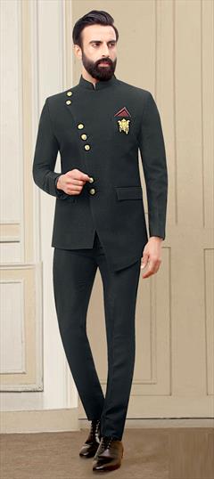 Buy Black Jodhpuri Suit for men Online from Indian Designers 2024